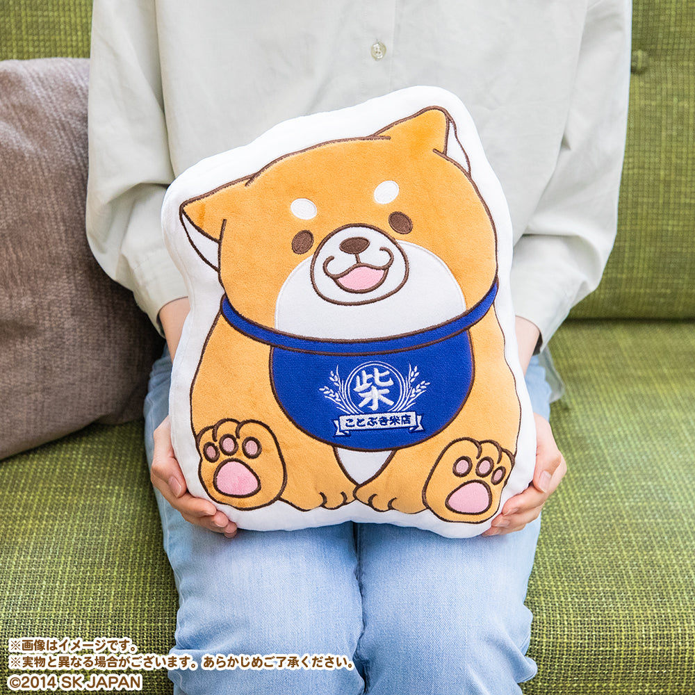 【8月発送】忠犬もちしば ダイカットクッション