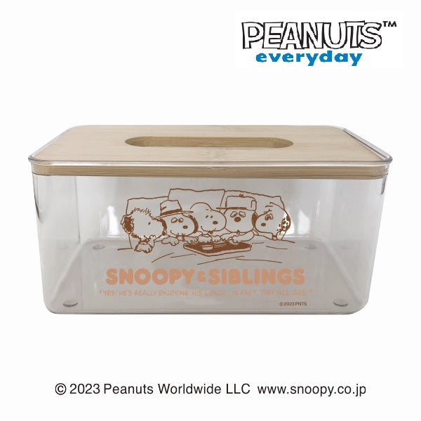 PEANUTS(ピーナッツ) クリアティッシュケース(兄弟)