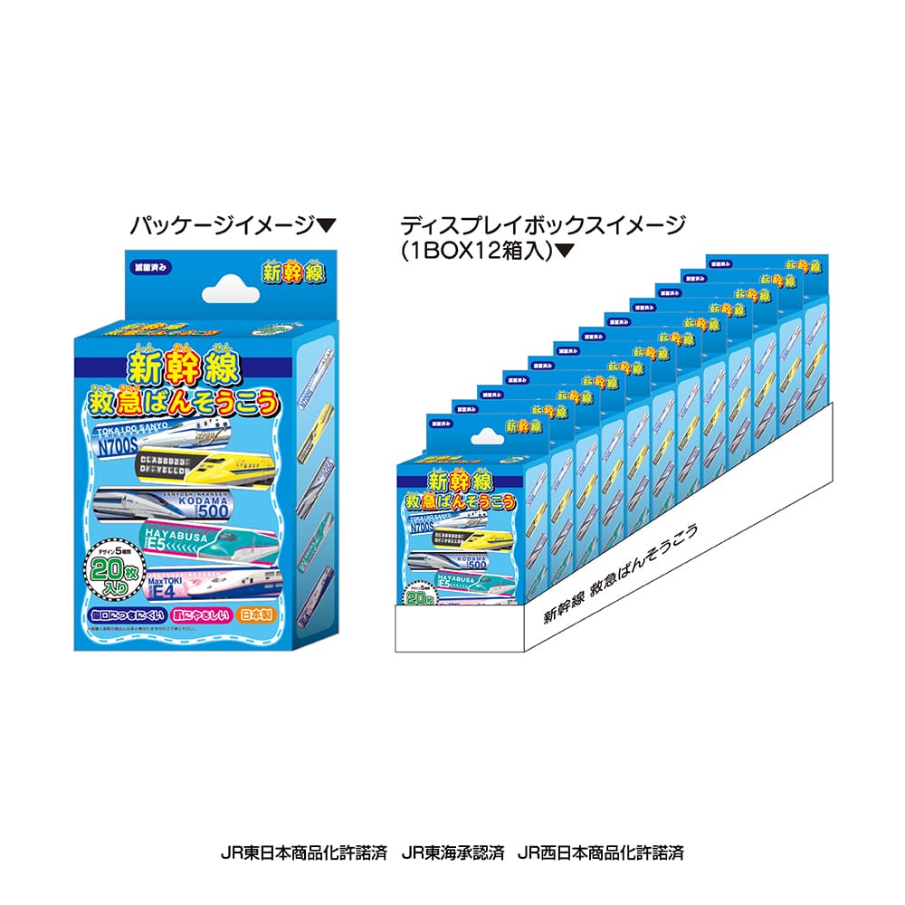 救急ばんそうこう（新幹線）20枚入り12箱セット – きゃらマルシェ