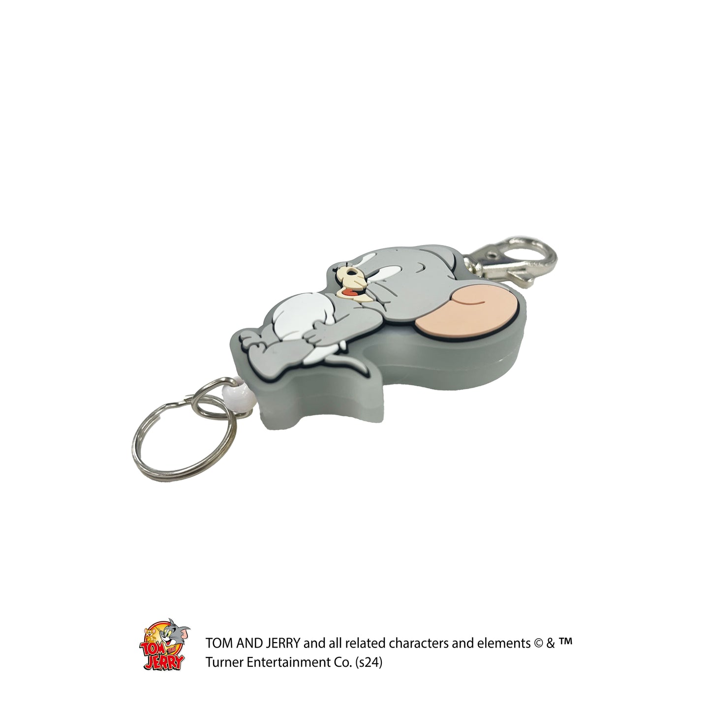 トムとジェリー ラバーリールキーホルダー(タフィー(全身))