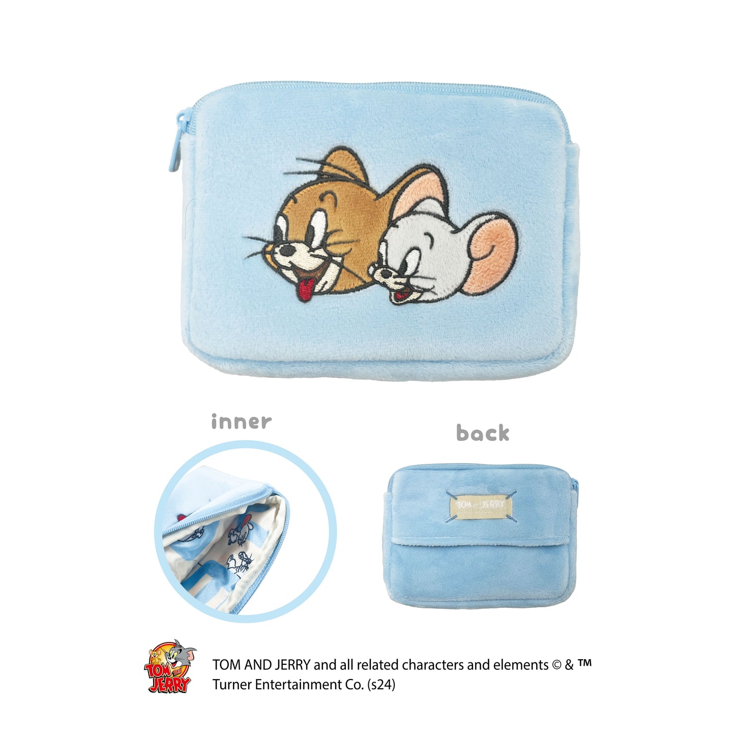 トムとジェリー ミニティッシュポーチ(ブルー)