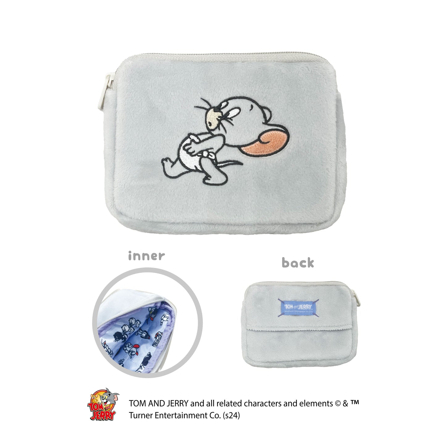トムとジェリー ミニティッシュポーチ(グレー)
