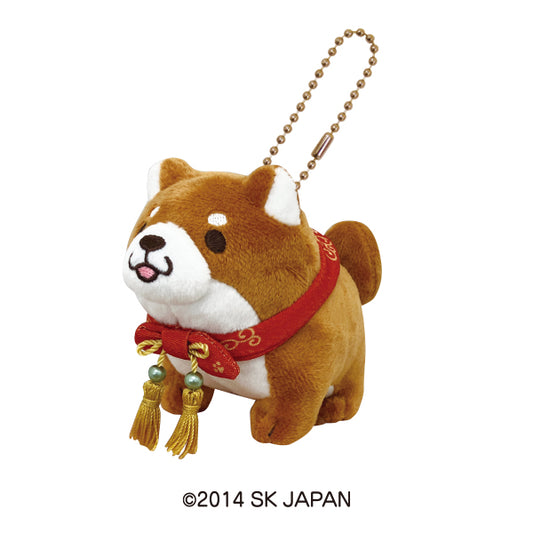 忠犬もちしば ぬいぐるみボールチェーン(10周年おかか)