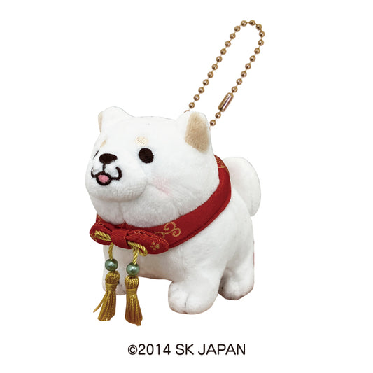 忠犬もちしば ぬいぐるみボールチェーン(10周年うめ)