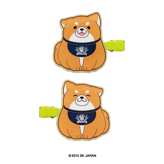 忠犬もちしば 前髪クリップ(おかかおすわり)