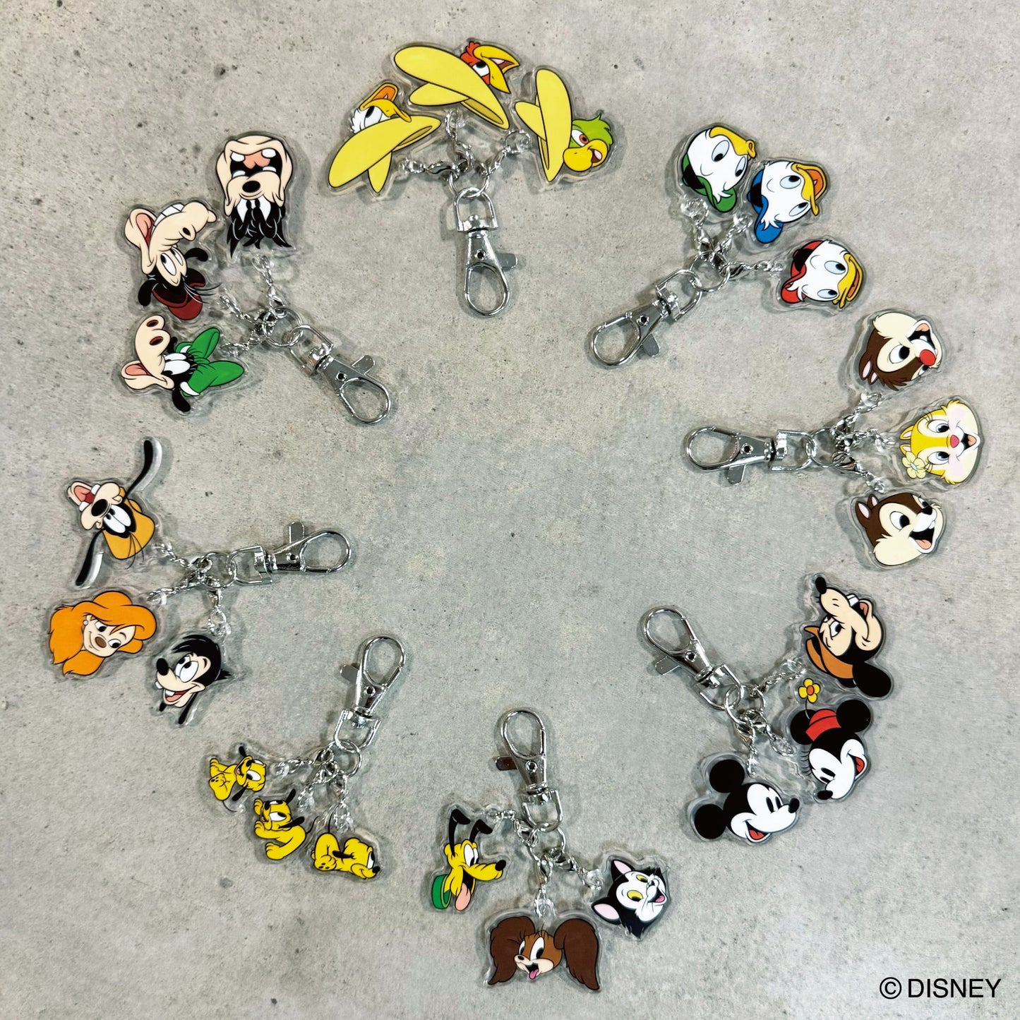 ディズニー トリオアクリルキーホルダー ミッキー&フレンズシリーズ