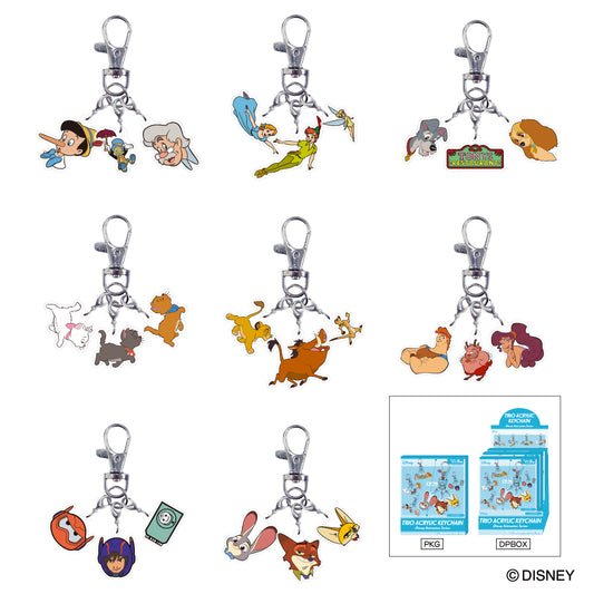 ディズニー トリオアクリルキーホルダー アニメーションシリーズ