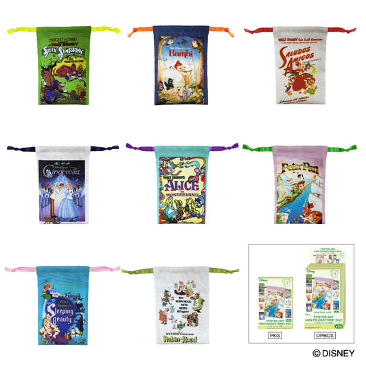 ディズニー ポスターアートミニ巾着