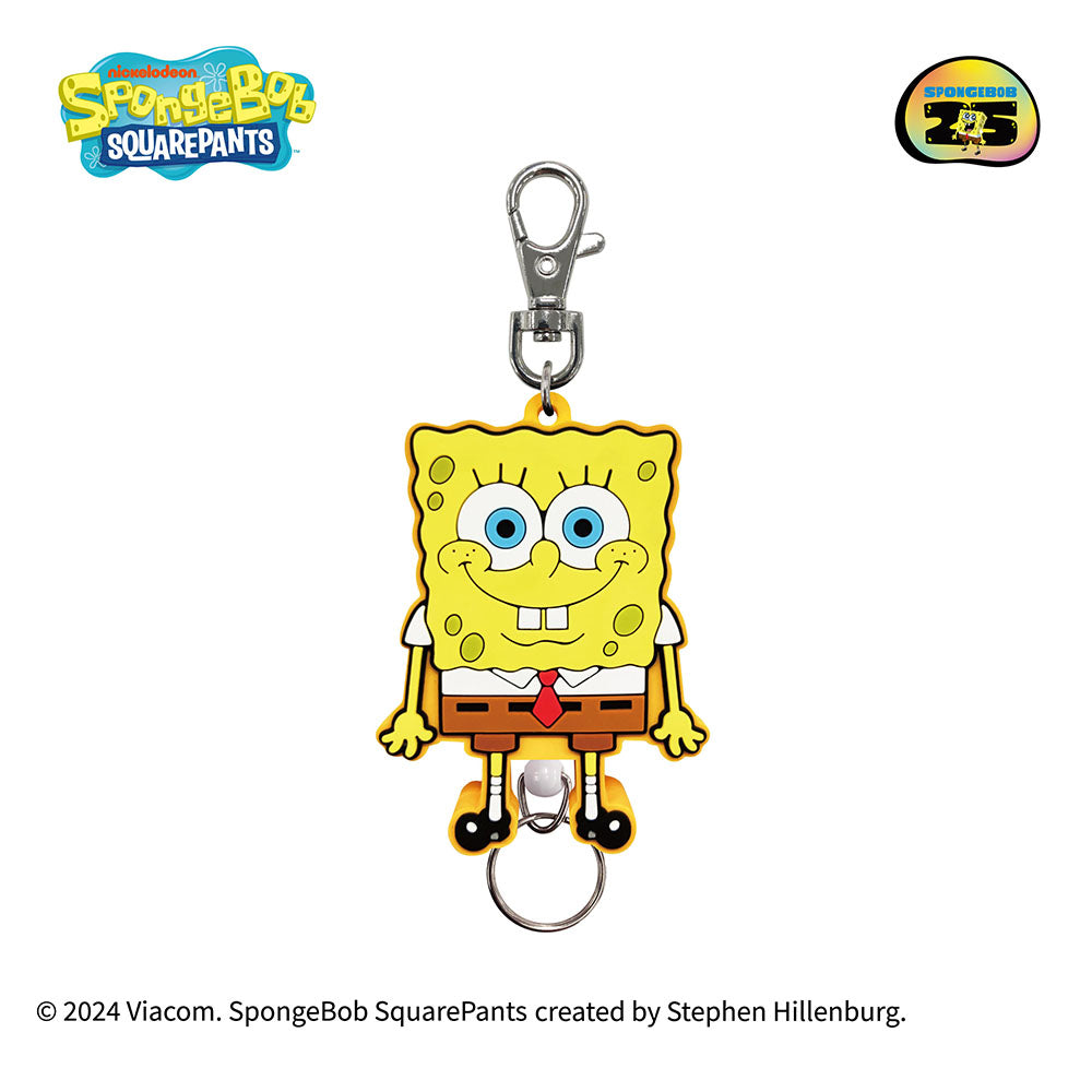 スポンジ・ボブ ラバーリールキーホルダー(スポンジ・ボブ)