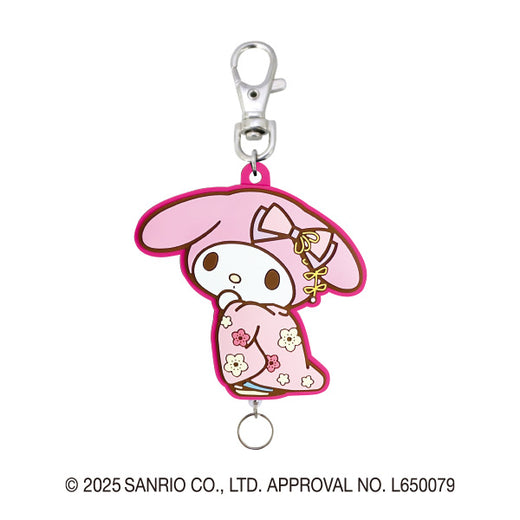 サンリオキャラクターズ ラバーリールキーホルダー(マイメロディ)