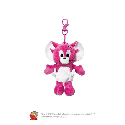 トムとジェリー ぬいぐるみリールキーカバー(ピンクタフィー)