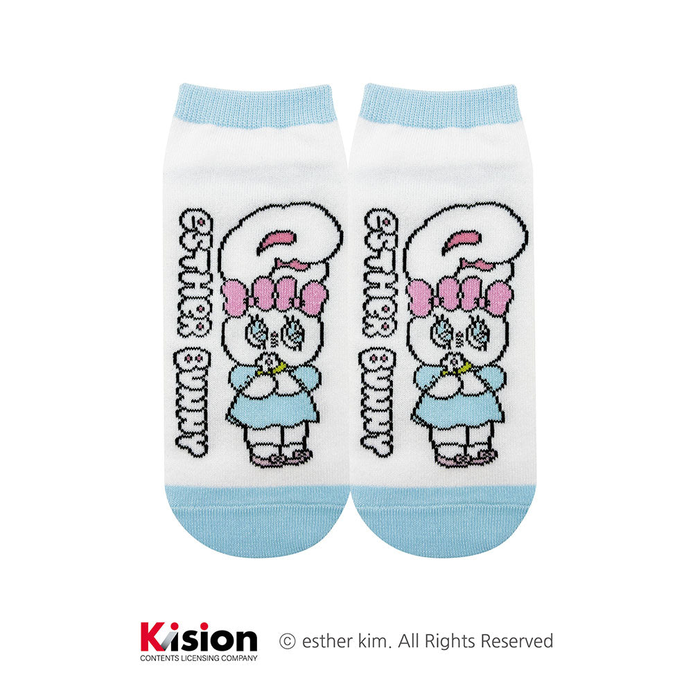 エスターバニー アンクルソックス(クリームバニー/フラワー)