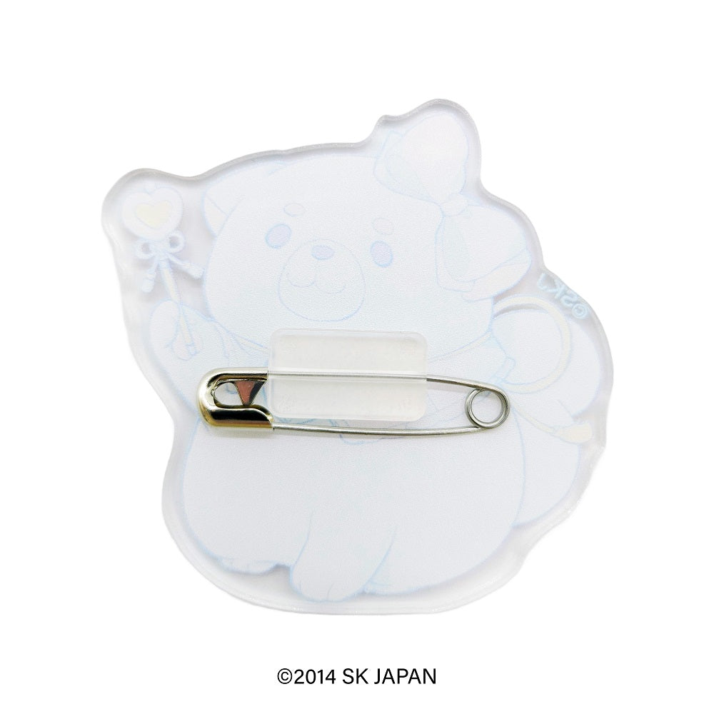 忠犬もちしば クリエイターコラボ アクリルバッジ ペパーミント(うめ)