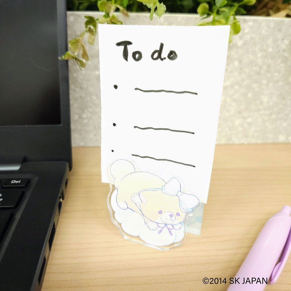 忠犬もちしば クリエイターコラボ アクリルクリップスタンド ペパーミント(きなこ)