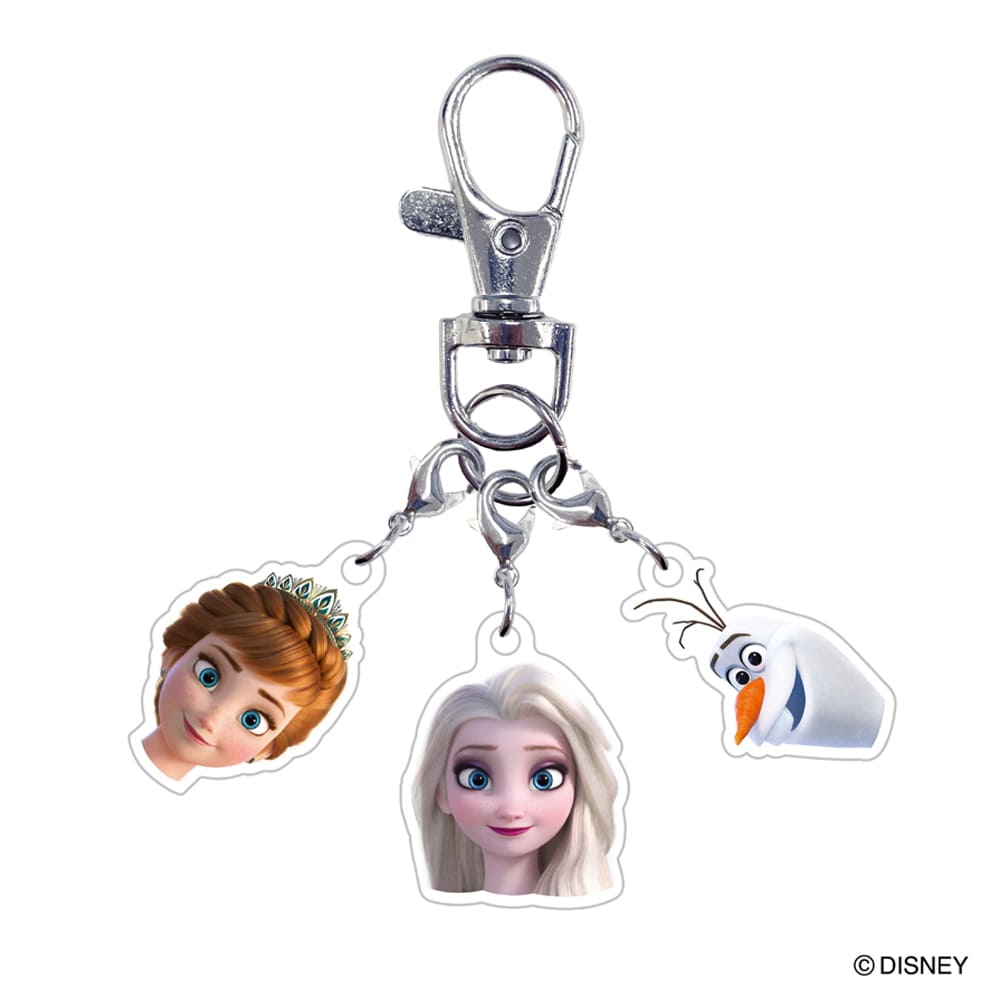 ディズニー トリオアクリルキーホルダー プリンセスシリーズ