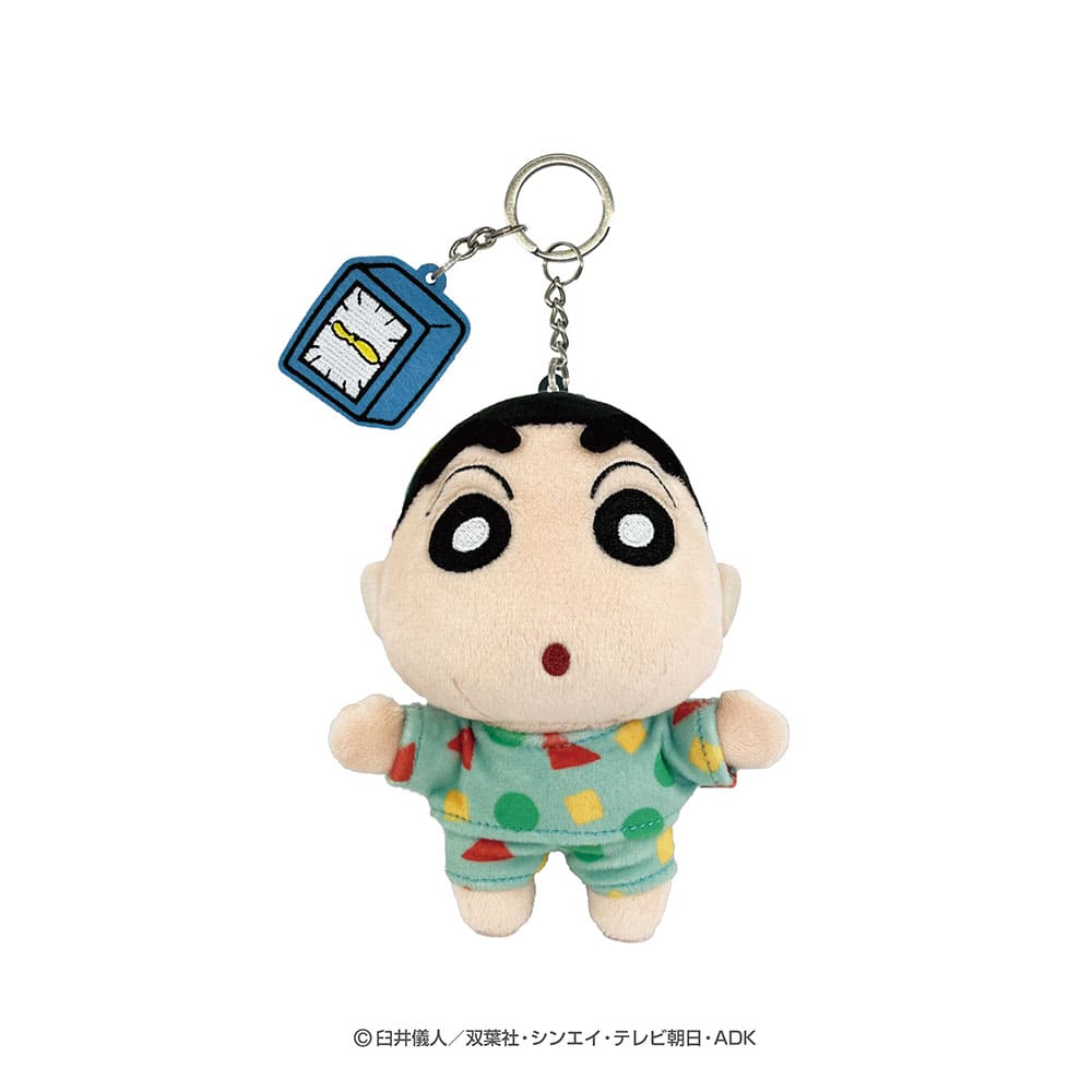 クレヨンしんちゃん 刺繍チャーム付きぬいぐるみキーリング(しんのすけ・パジャマ)