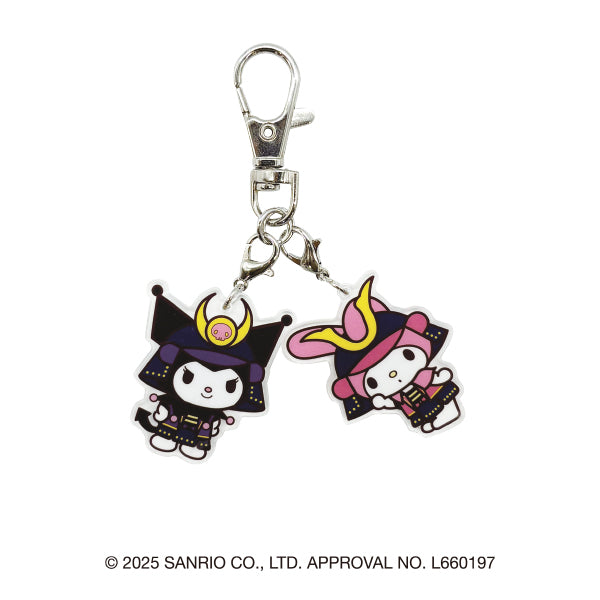 サンリオキャラクターズ ダブルアクリルキーホルダー(マイメロディ&クロミ・武将)