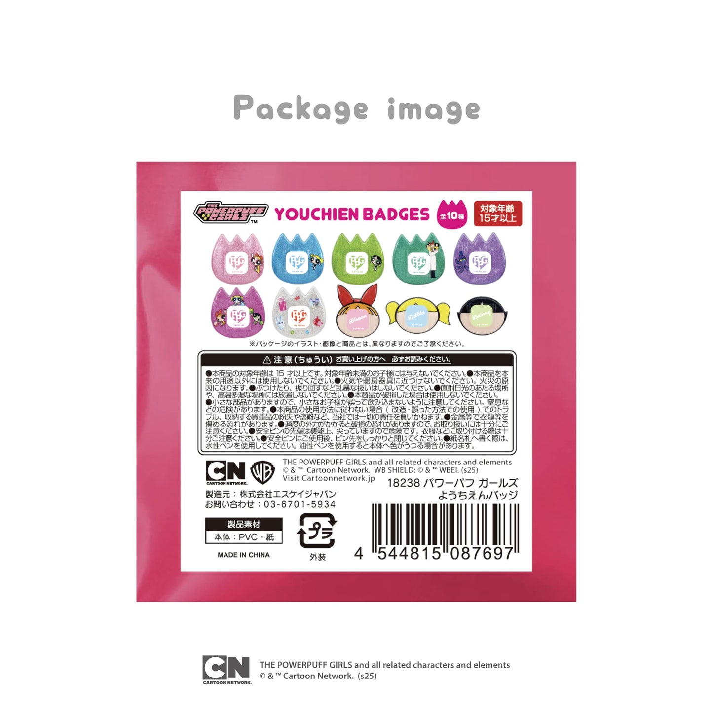 パワーパフ ガールズ ようちえんバッジ(10個セット)