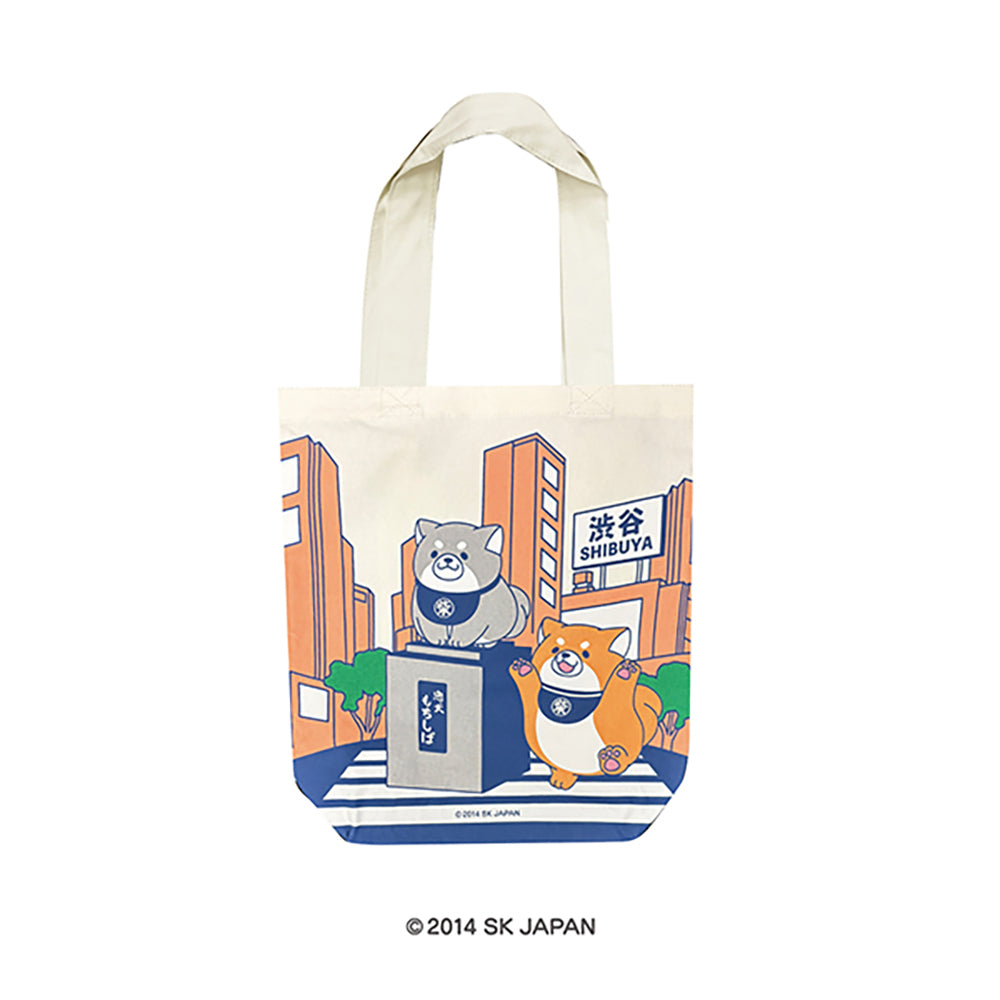 忠犬もちしば トートバッグ ご当地シリーズ（渋谷） – きゃらマルシェ