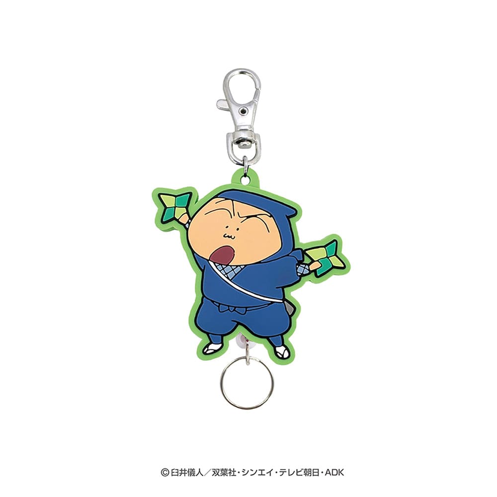 クレヨンしんちゃん 忍者ラバーリールキーホルダー(マサオくん)