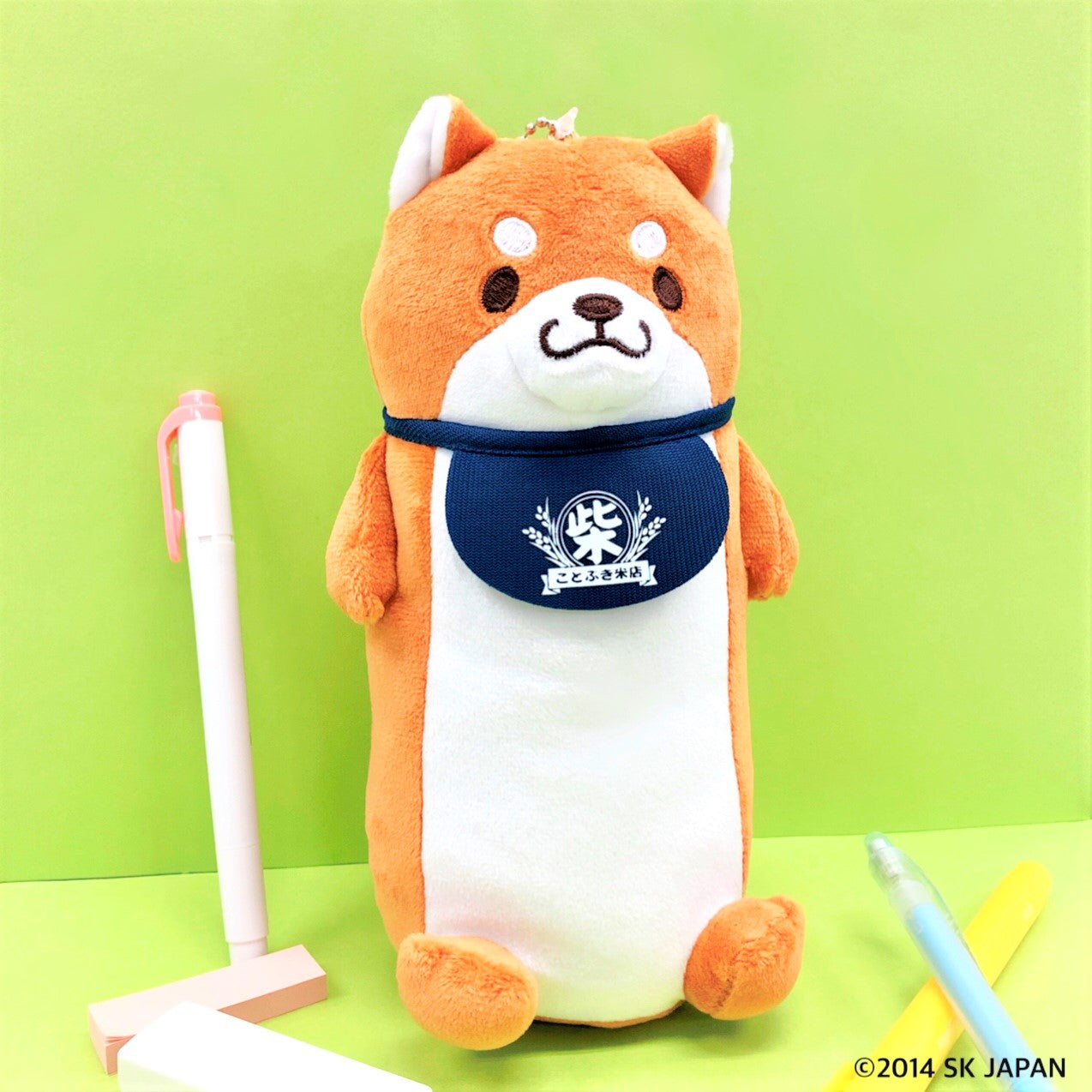 忠犬もちしば ぬいぐるみペンケース(スタンド・おかか)
