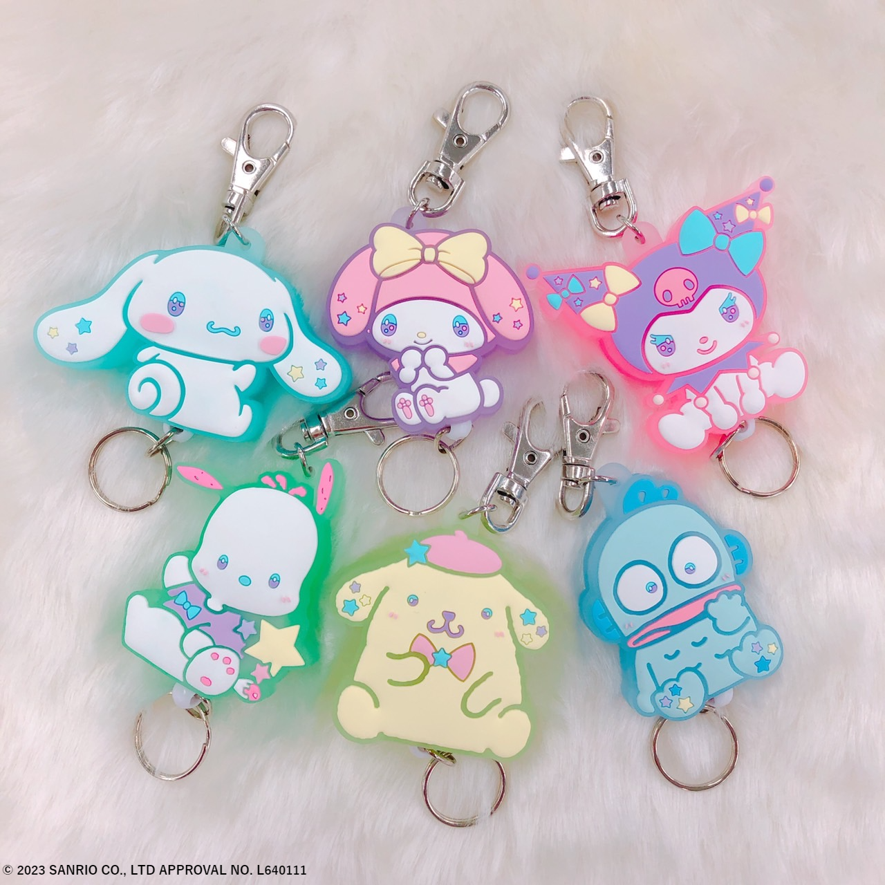 サンリオ ゆめふわラバーリールキーホルダー(クロミ)