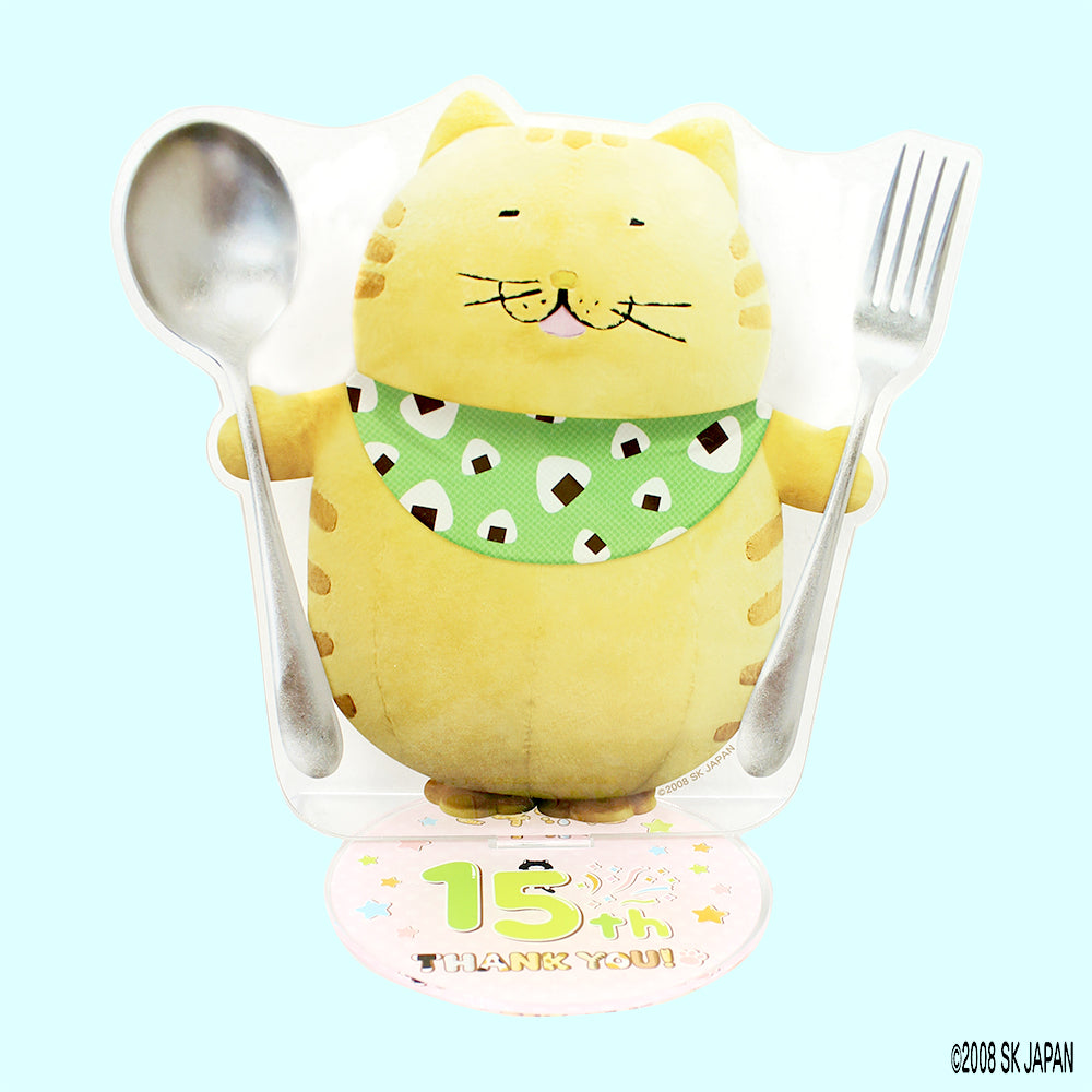 【限定】【受注生産】でぶねこ 15周年記念アクリルスタンド(茶トラ)