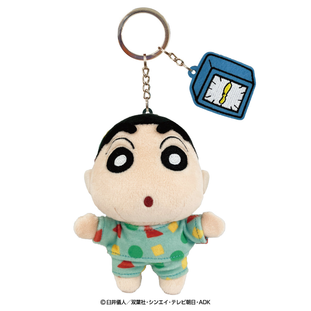 クレヨンしんちゃん 刺繍チャーム付きぬいぐるみキーリング(しんのすけ・パジャマ)