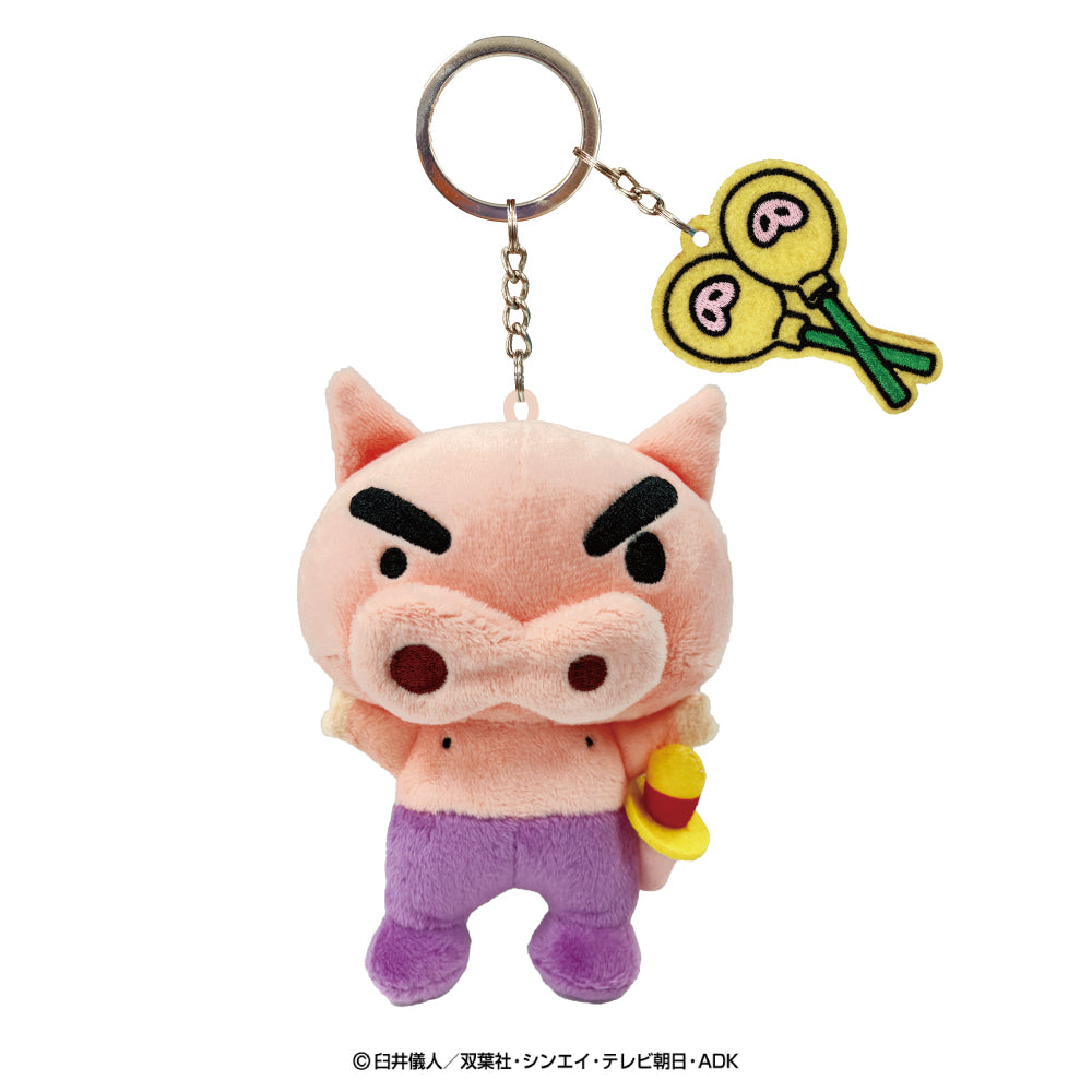 クレヨンしんちゃん 刺繍チャーム付きぬいぐるみキーリング(ぶりぶりざえもん)