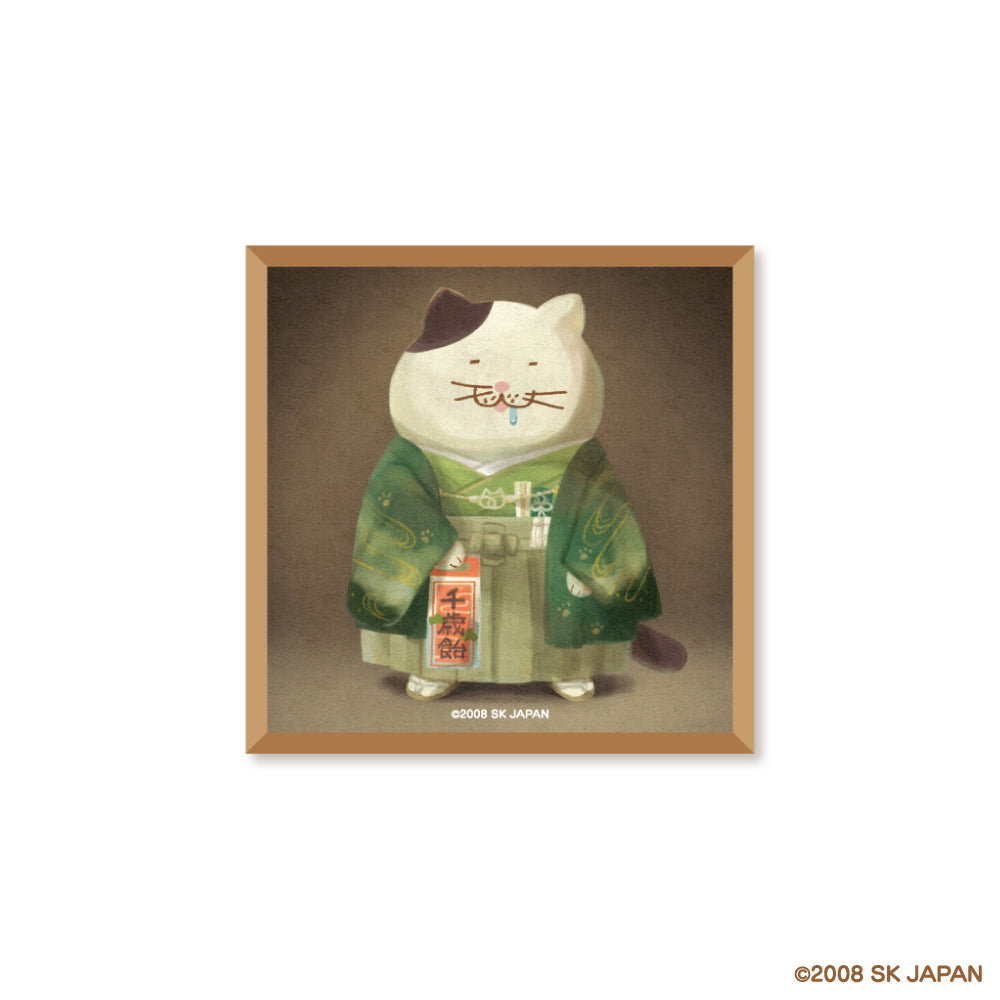 【8月発送】でぶねこ　ステッカー（七五三）