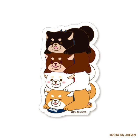 【8月発送】忠犬もちしば　ステッカー（ことぶき）
