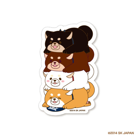 【8月発送】忠犬もちしば　ステッカー（ことぶき）