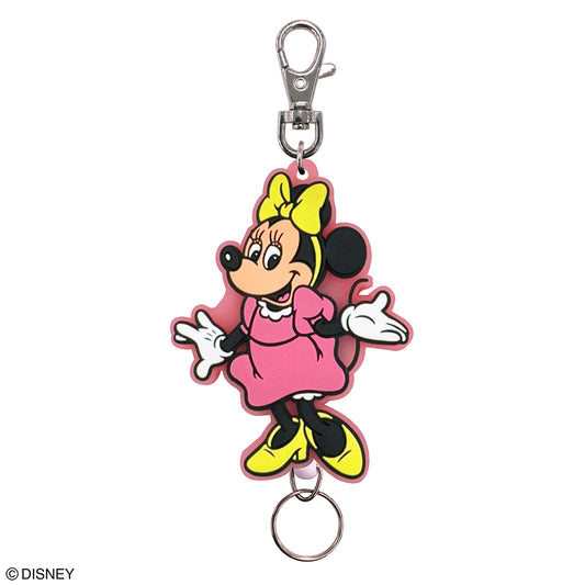 ディズニー ラバーリールキーホルダー(ミニーマウス)