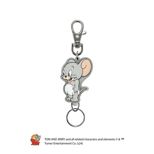 トムとジェリー ラバーリールキーホルダー(タフィー(全身))