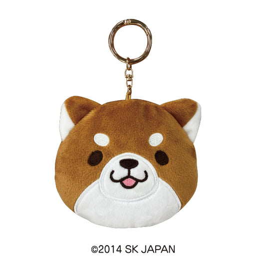 忠犬もちしば マスコットポーチ(おかか)