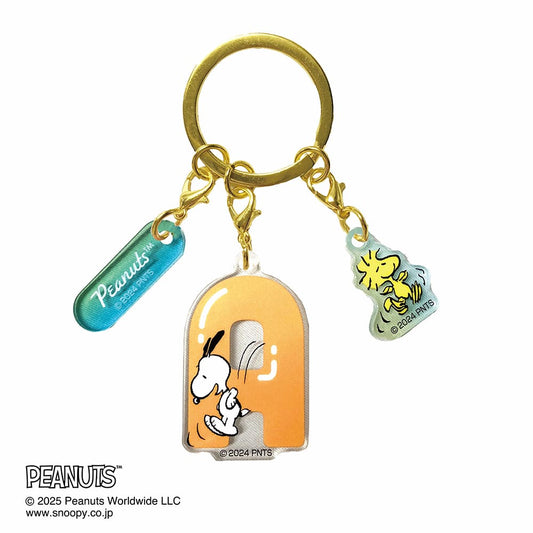 PEANUTS(ピーナッツ) イニシャル3連アクリルキーホルダー(A)