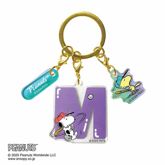 PEANUTS(ピーナッツ) イニシャル3連アクリルキーホルダー(M)