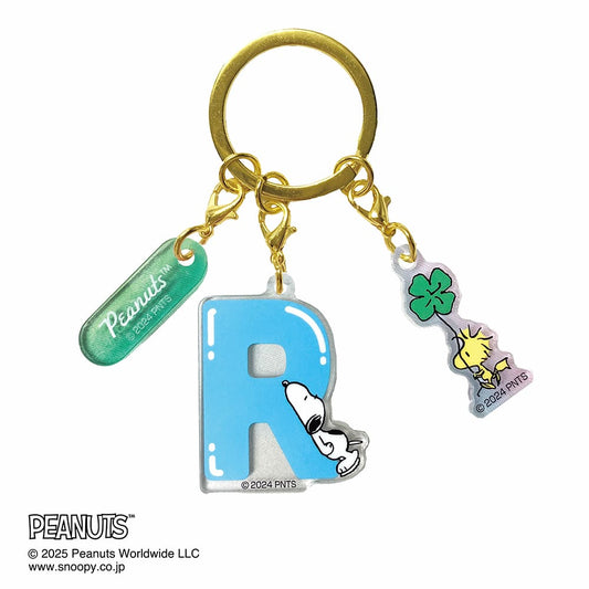 PEANUTS(ピーナッツ) イニシャル3連アクリルキーホルダー(R)