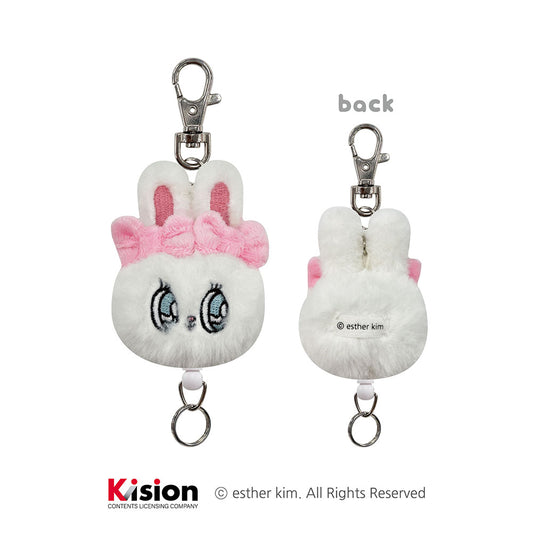 エスターバニー マスコットリールキーホルダー(クリームバニー)