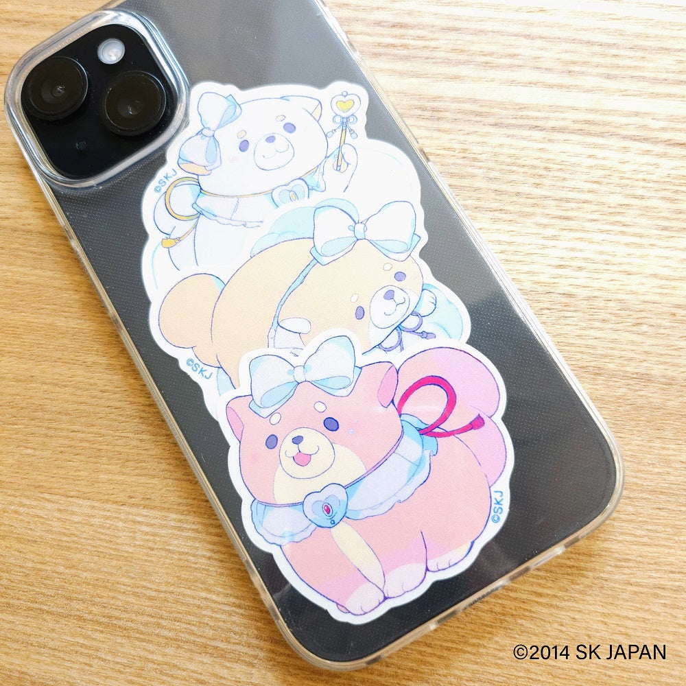 忠犬もちしば　クリエイターコラボ　ステッカー３枚セット　ペパーミント