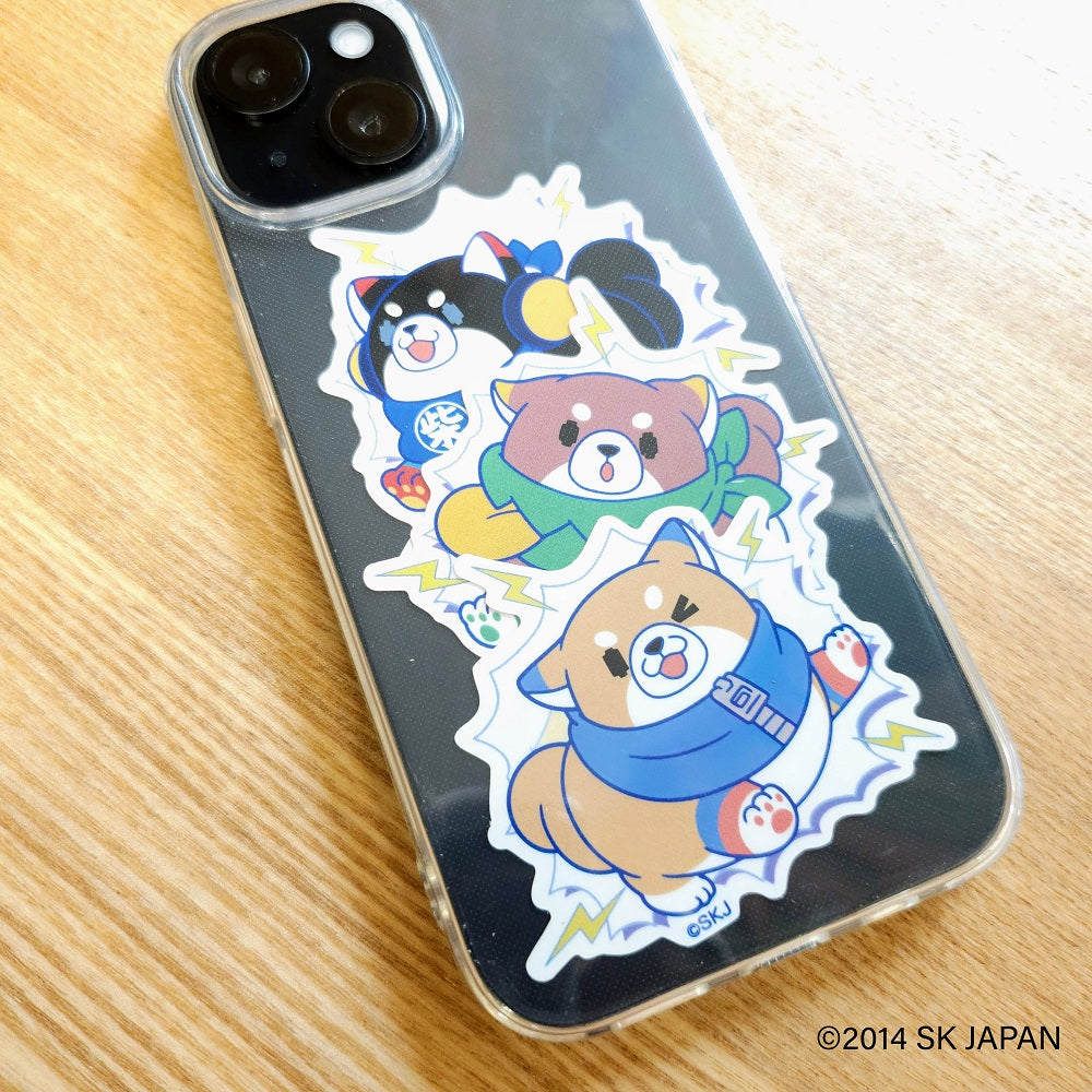 忠犬もちしば　クリエイターコラボ　ステッカー３枚セット　Nelnal