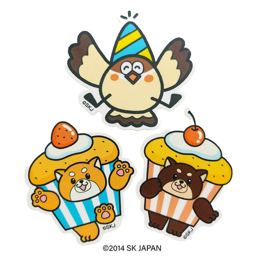 忠犬もちしば クリエイターコラボ ステッカー3枚セット かなざわ まこと