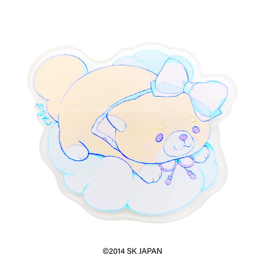 忠犬もちしば　クリエイターコラボ　アクリルバッジ　ペパーミント（きなこ）