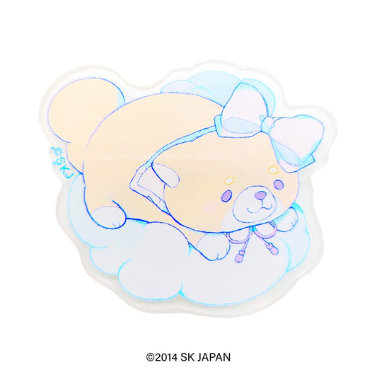 忠犬もちしば　クリエイターコラボ　アクリルバッジ　ペパーミント（きなこ）