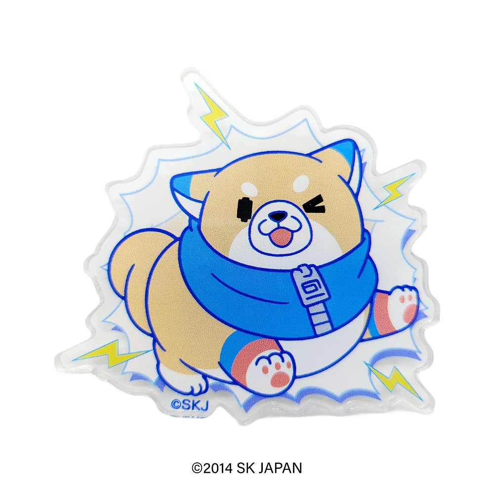 忠犬もちしば　クリエイターコラボ　アクリルバッジ　Nelnal（もなか）