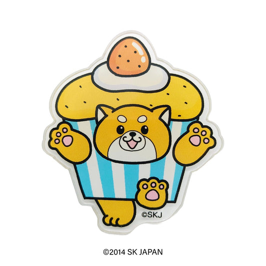忠犬もちしば　クリエイターコラボ　アクリルバッジ　かなざわ まこと（おかか）
