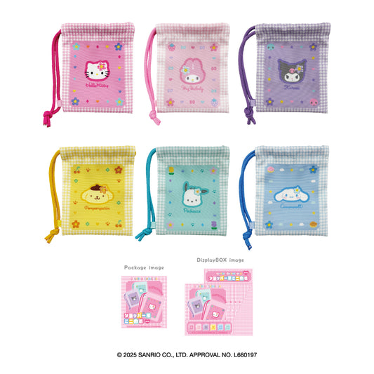 サンリオキャラクターズ ショッパー風ミニ巾着(6個セット)