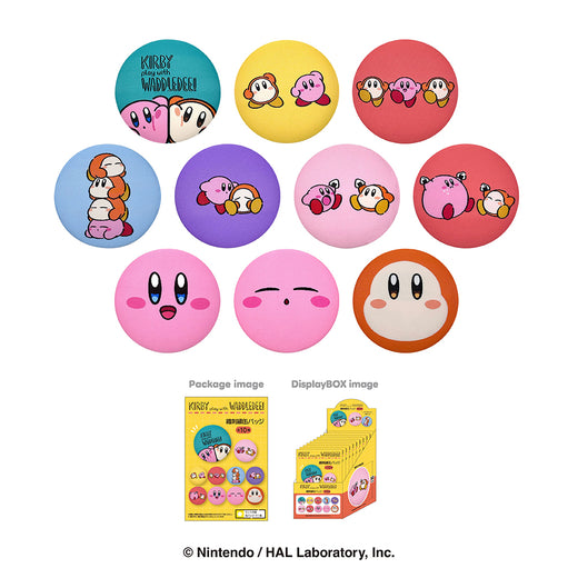 カービィ play with ワドルディ　織刺繍缶バッジ（10個セット）