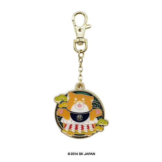 忠犬もちしば メタルチャームキーホルダー(相撲)