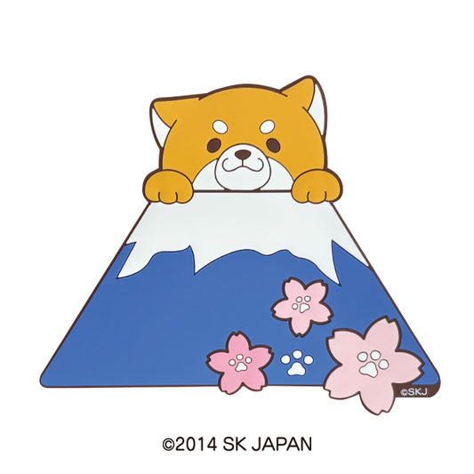 忠犬もちしば ラバーマグネット(富士山と桜)